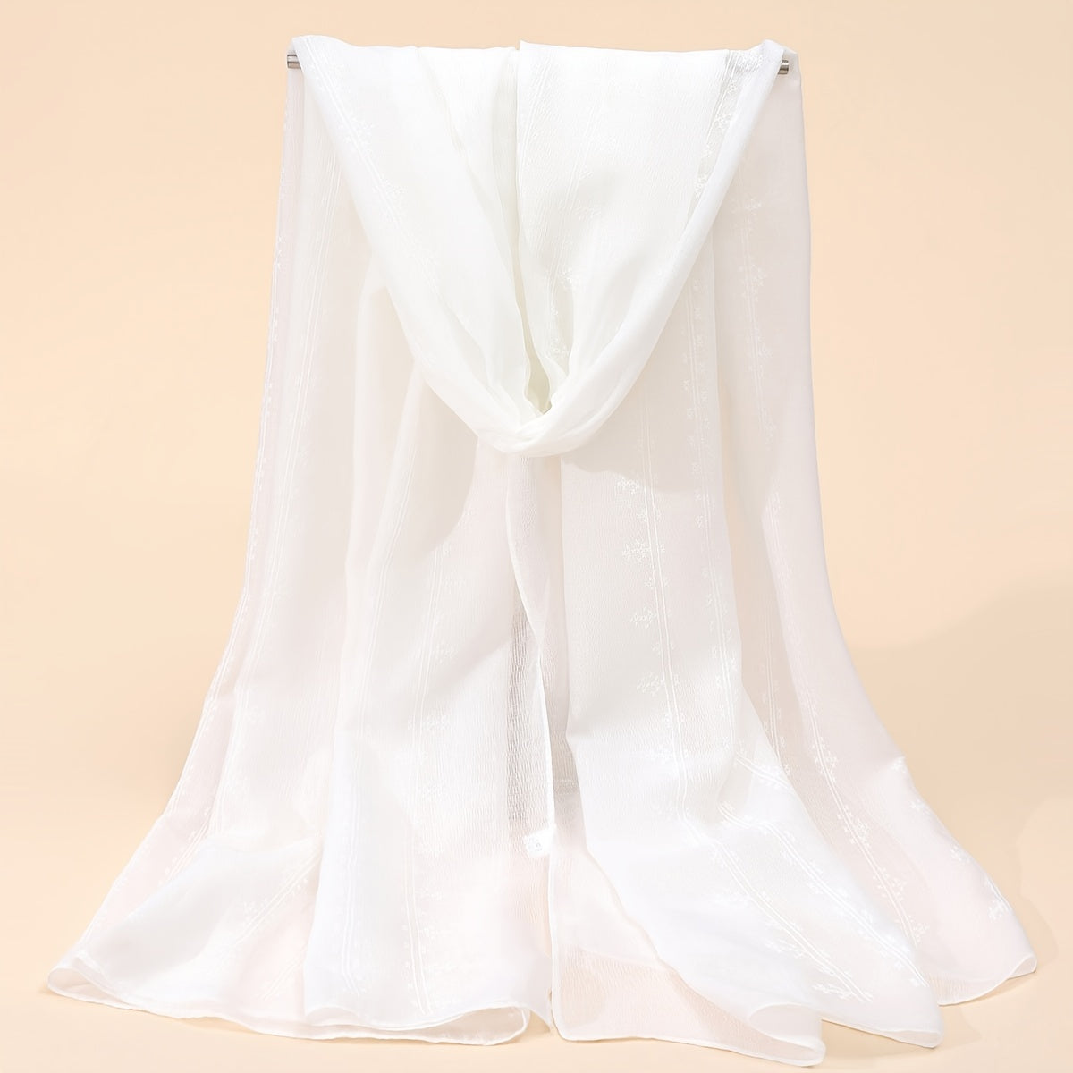 Linen Print Scarf Solid Winter Scarf Women