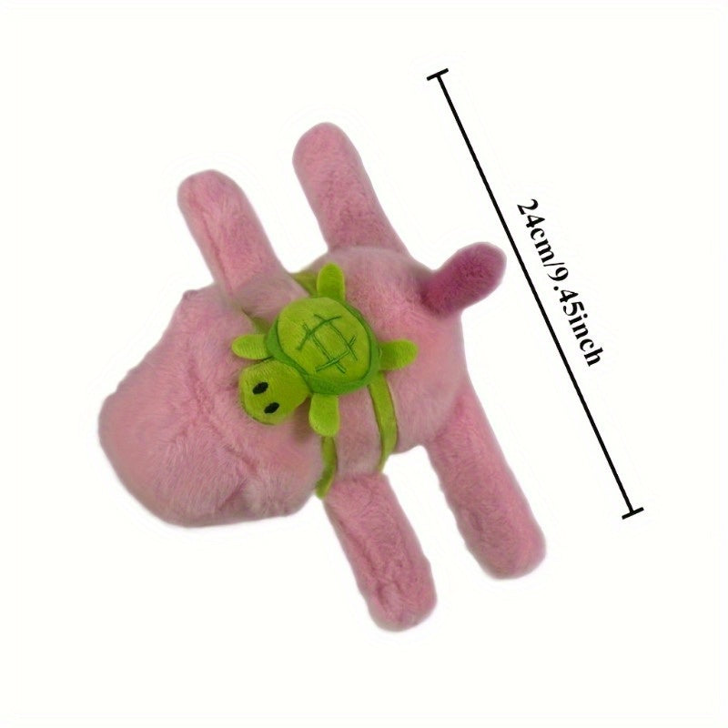 Pink Capybara Plush Toy Bracelet Soft Plush Material Interactive Kids Gift