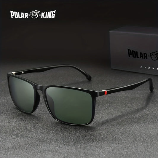 Men's Vintage Polarized Square Sunglasses UV Protection