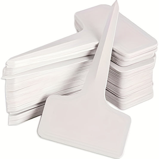 50pcs Plastic T-type Plant Tags Garden Labels Nursery Outdoor Plant Tags
