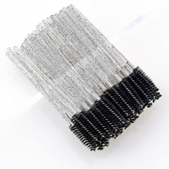 25 Pcs Crystal Eyelash Mascara Brushes Applicator Makeup Kits