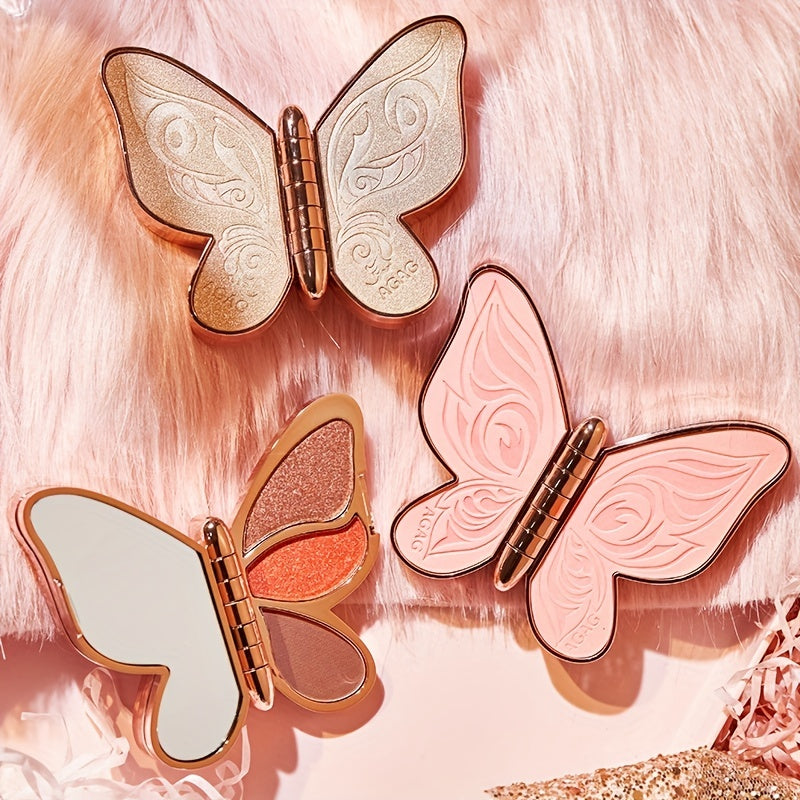Butterfly 6 Colors Eyeshadow Palette Natural Shimmer Matte Finish