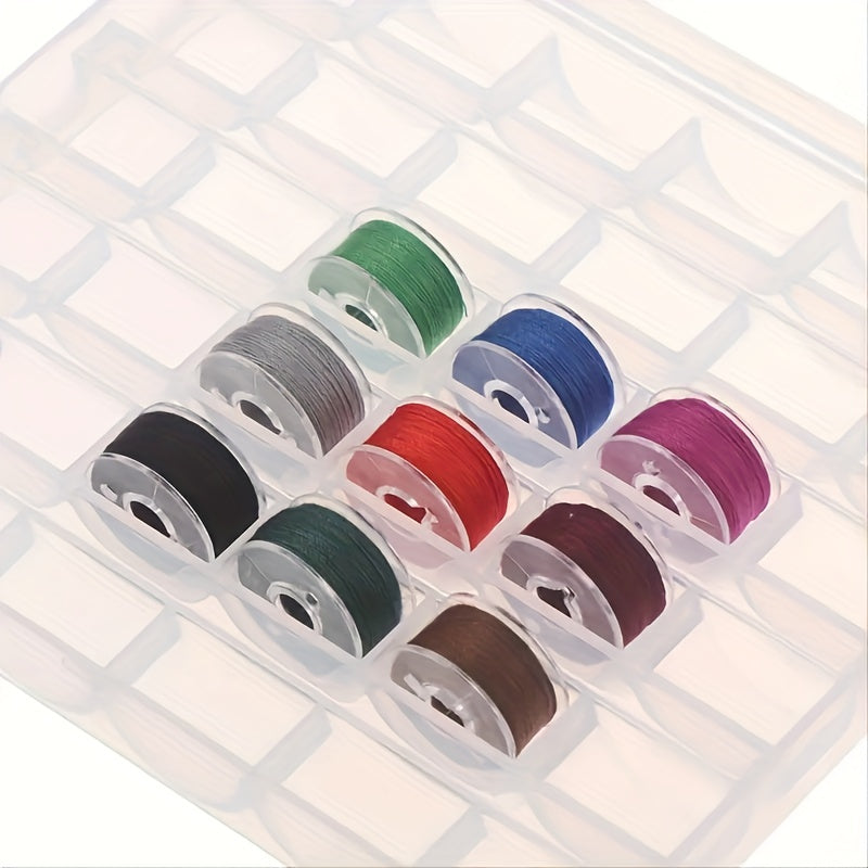 36 Grids Plastic Bobbin Organizer Case Sewing Storage Box