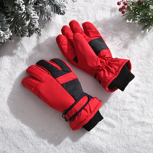 Winter Ski Gloves Warm Windproof Outdoor Sports Gloves Waterproof