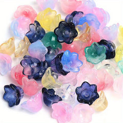 10pcs 10mm Bluebells Glass Beads Jewelry Making DIY Necklace Bracelet Pendant
