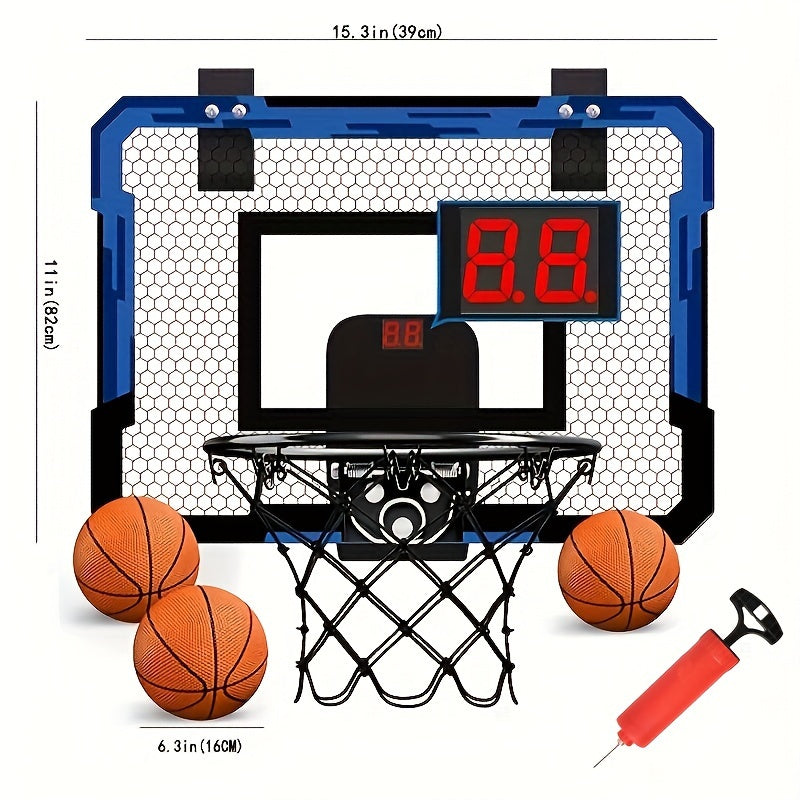 Kids Indoor Basketball Frame with LED Electronic Scoring