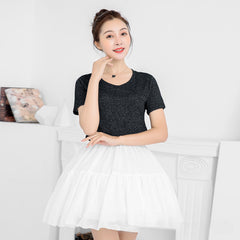 Women's Adjustable Crinoline Petticoat Sporty Polyester Hoop Skirt