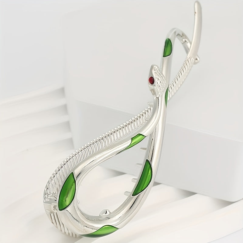 Vintage Snake Shape Hair Clip Female Head Hair Clip Small Snake Twist Claw Updo