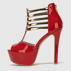 Sexy Platform T-Strap Peep Toe High Heel Sandals