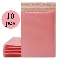10 Pack 10x16 20x32 cm Pink Bubble Mailers Self-Sealing Waterproof Envelopes