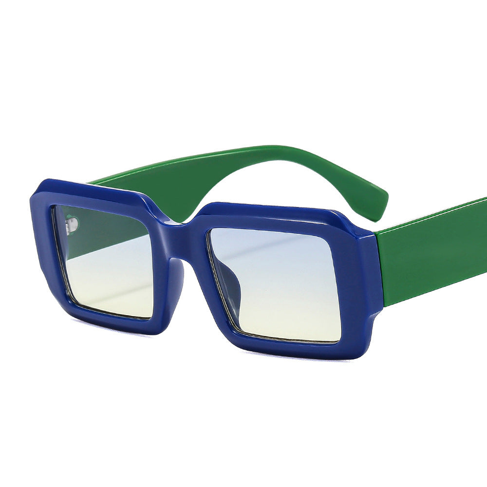 Oversized Square Sunglasses Women Vintage Thick Shades Unisex Big Sun Glass