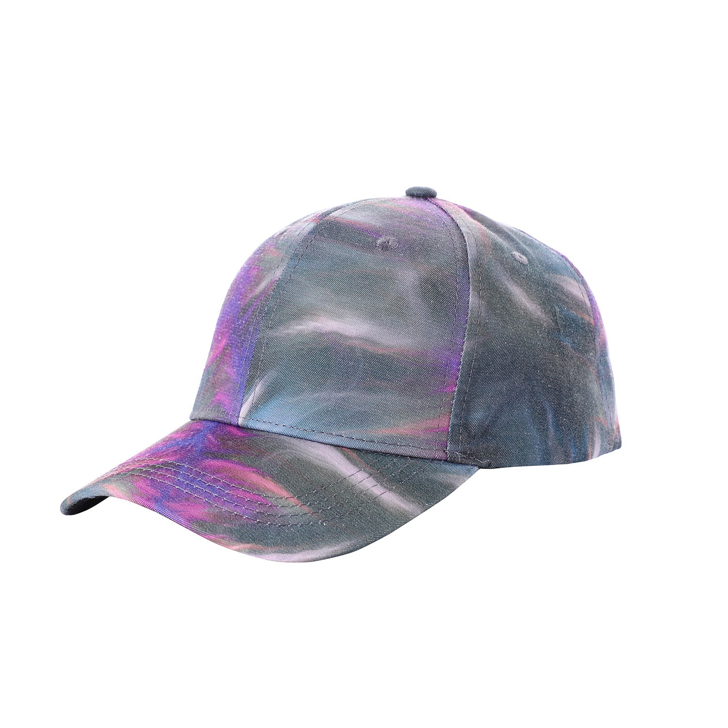Leaf Tie Dye Baseball Cap Colorful Y2K Sunscreen Sports Hat