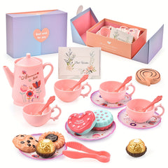 Kids Afternoon Tea Set Cake Cutter Princess Toy ABS Material