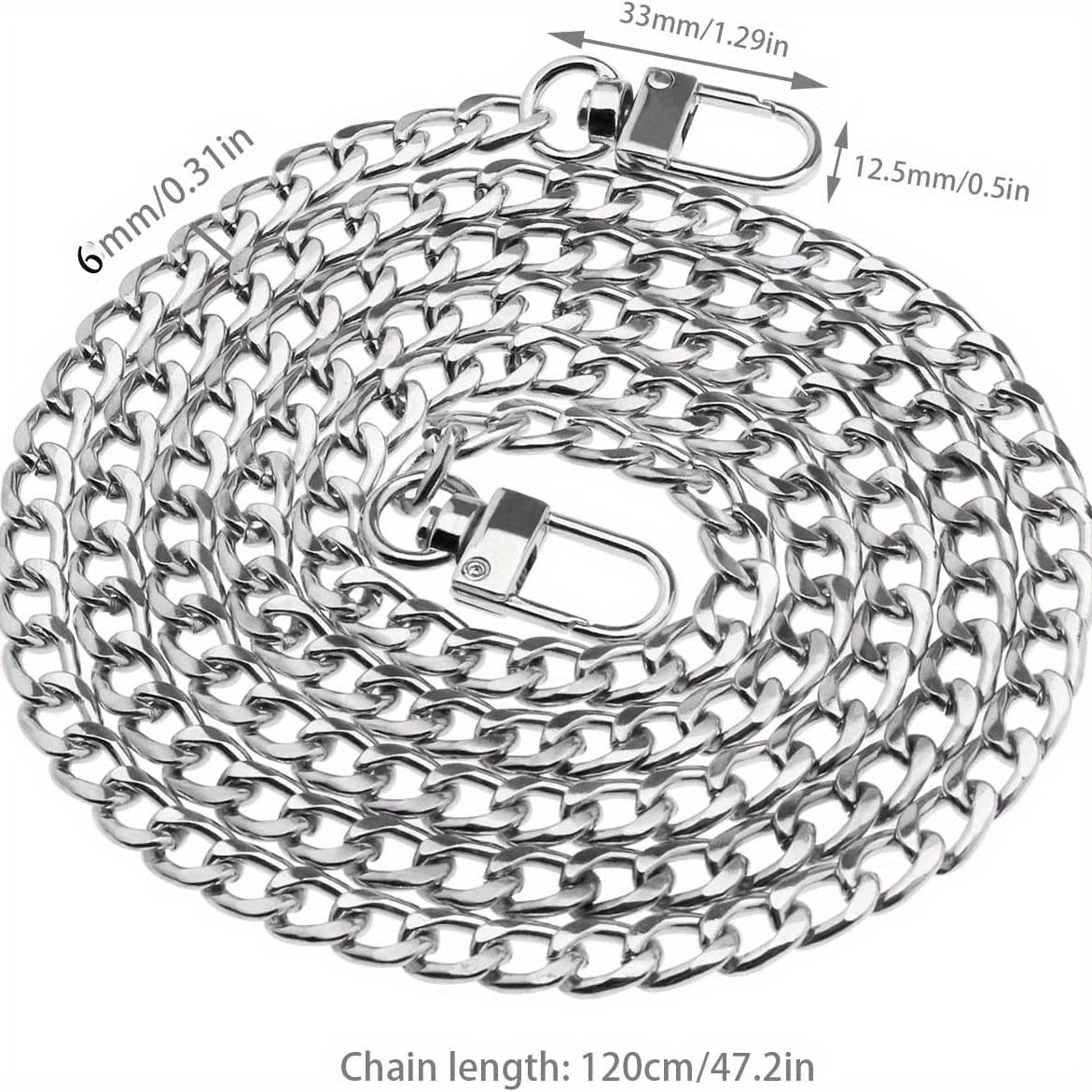 Metal Chain Watch Strap Mobile Phone Replacement Necklace Shoulder Strap