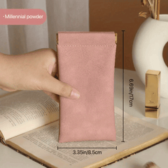 Portable Glasses Storage Bag PU Leather Protection Box