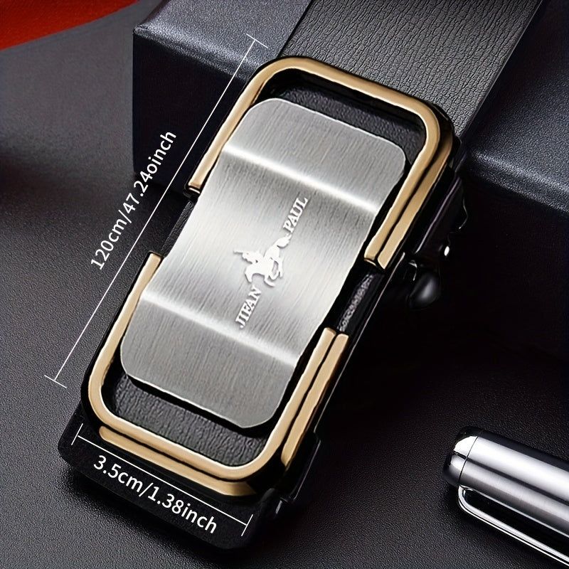 Men's Smooth Buckle Belt for Business Party Travel Dress