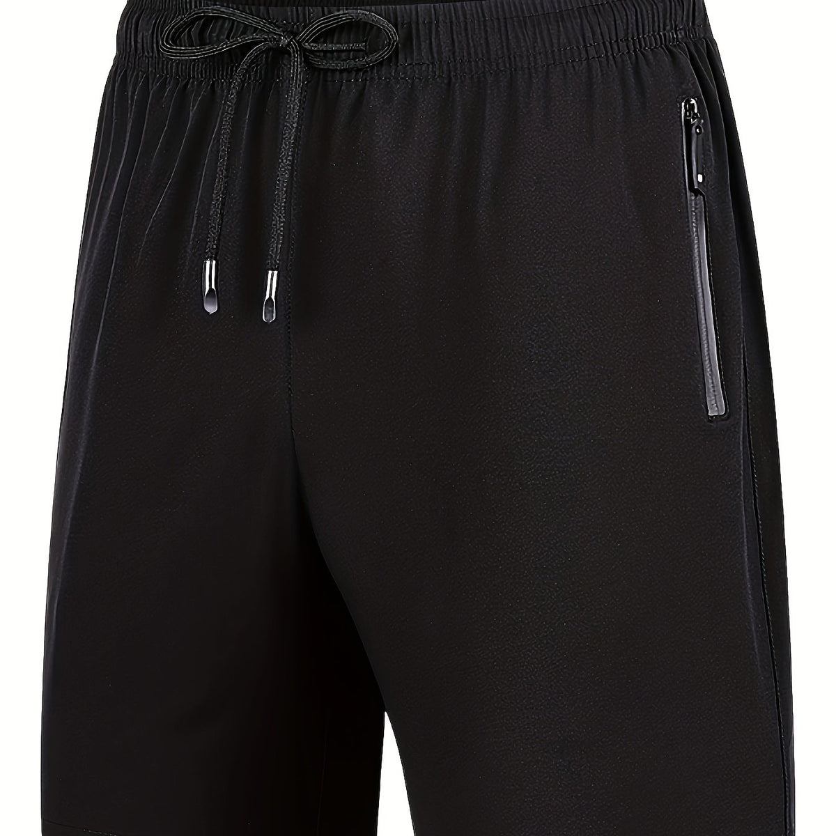 Men's Breathable Shorts With Side Pockets Quick Dry Elastic Waist