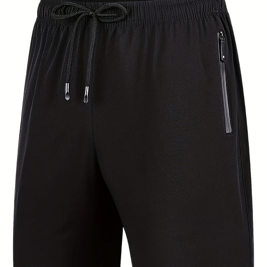 Men's Breathable Shorts With Side Pockets Quick Dry Elastic Waist