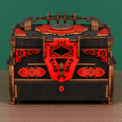 3D Wooden Puzzle Music Jewelry Box with 3D Musical Instruments DIY Assembly Kit