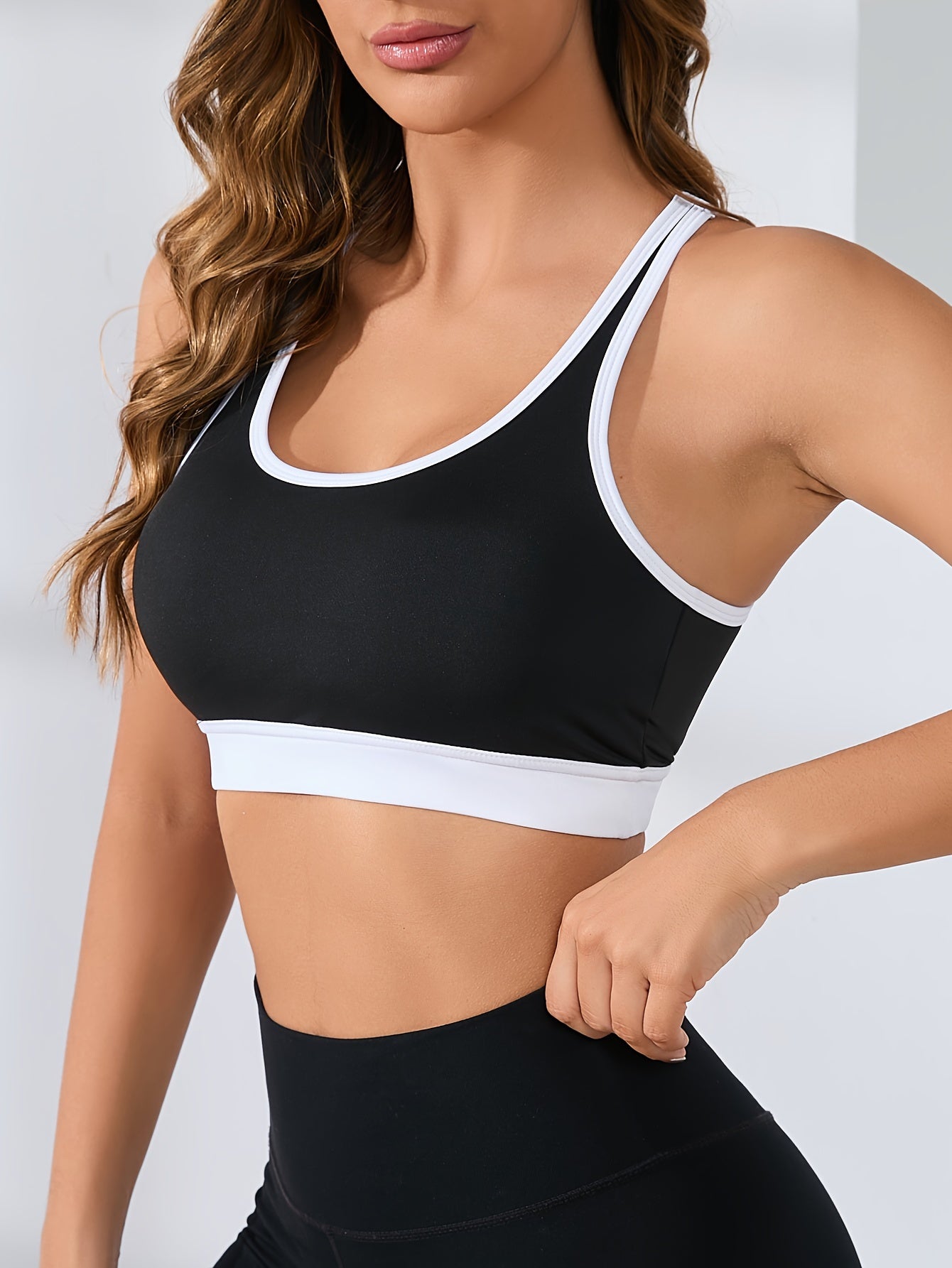 Criss Cross Sports Bra Breathable Beauty Back Yoga Bra