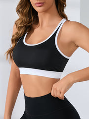 Criss Cross Sports Bra Breathable Beauty Back Yoga Bra