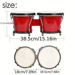 5 5 6 Inch Bongo Drums Set