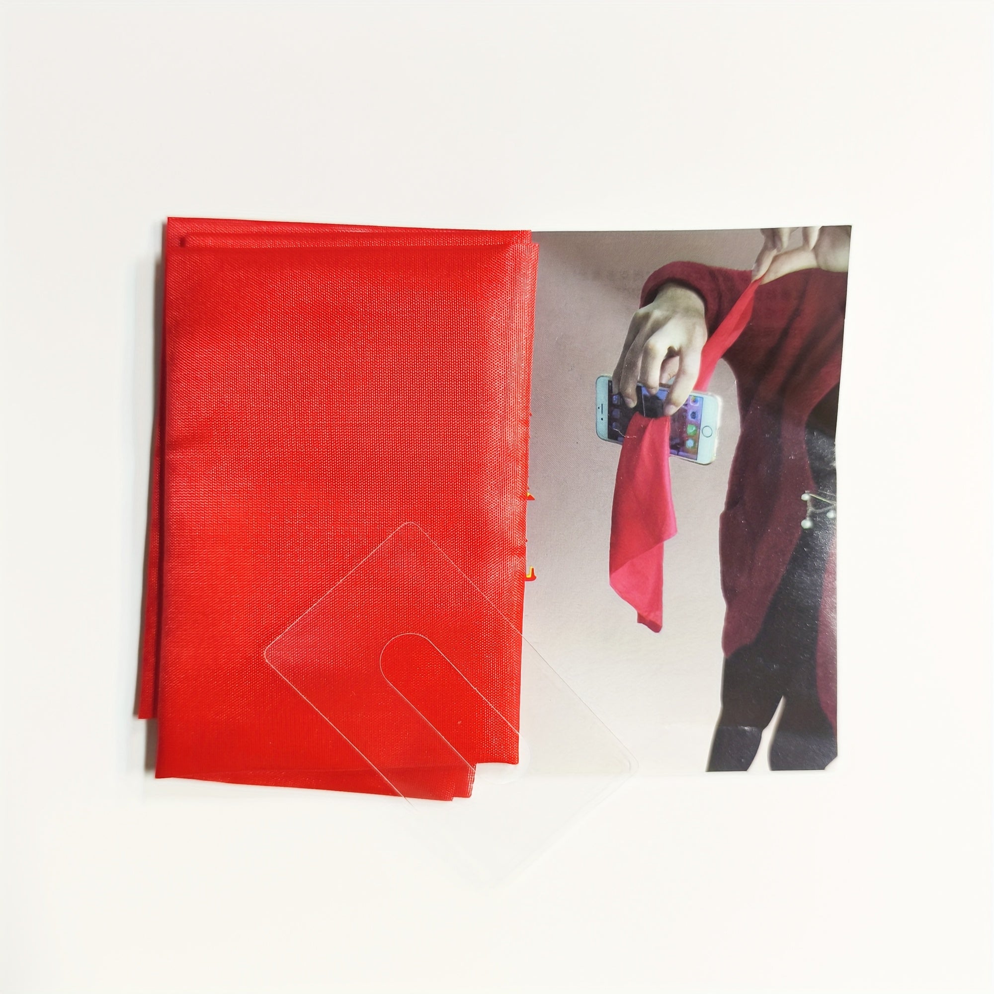 Magic Scarf for Phone Non Electric Close Up Illusion Prop Red