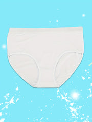 3 Pack Plus Size Basic Panties Set Women's Plus Solid Soft Underwear Set