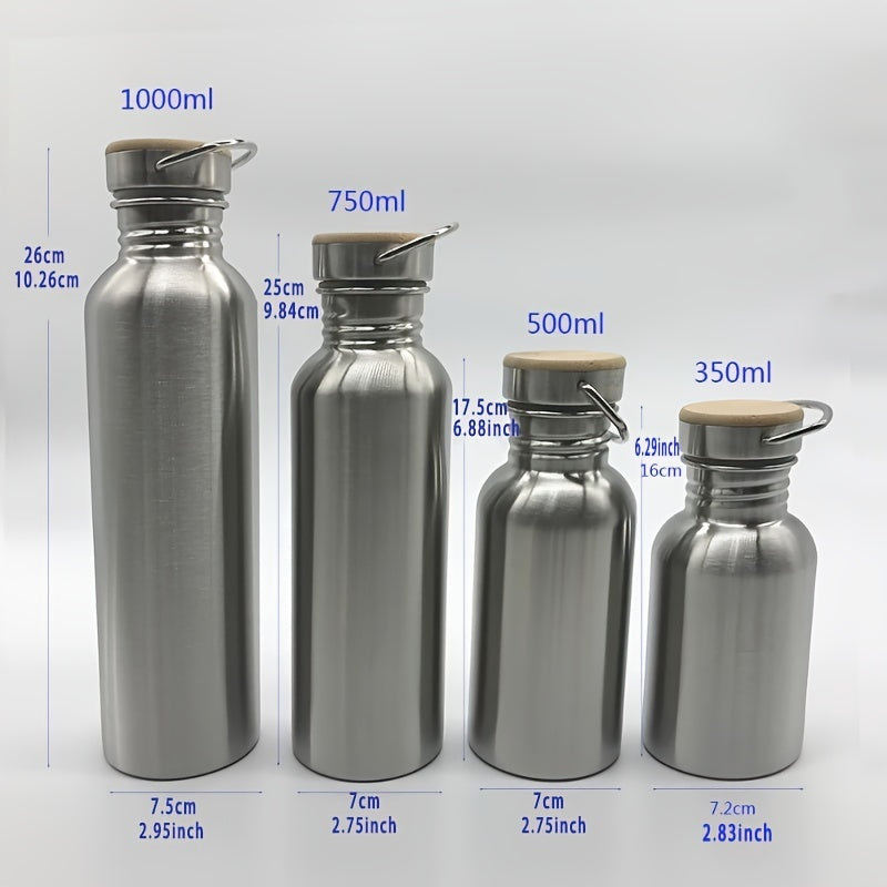 Portable Stainless Steel Water Bottle with Handle for Outdoor Travel