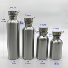 Portable Stainless Steel Water Bottle with Handle for Outdoor Travel