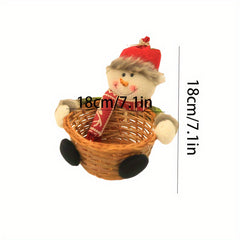 Christmas Snowman Fruit Basket Party Supplies