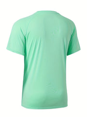Men's Sun Protection T-shirt Quick Dry Workout Top
