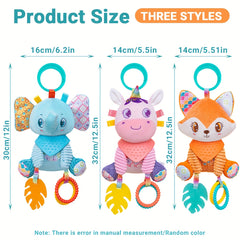 Colorful Spiral Rattle Toy for Kids with Rings