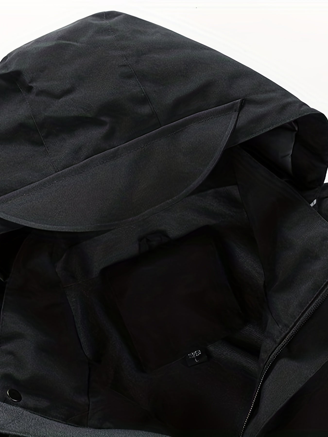 Men's Waterproof Hooded Windbreaker Jacket Zipper Pockets Coat