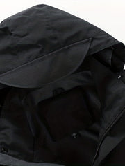 Men's Waterproof Hooded Windbreaker Jacket Zipper Pockets Coat