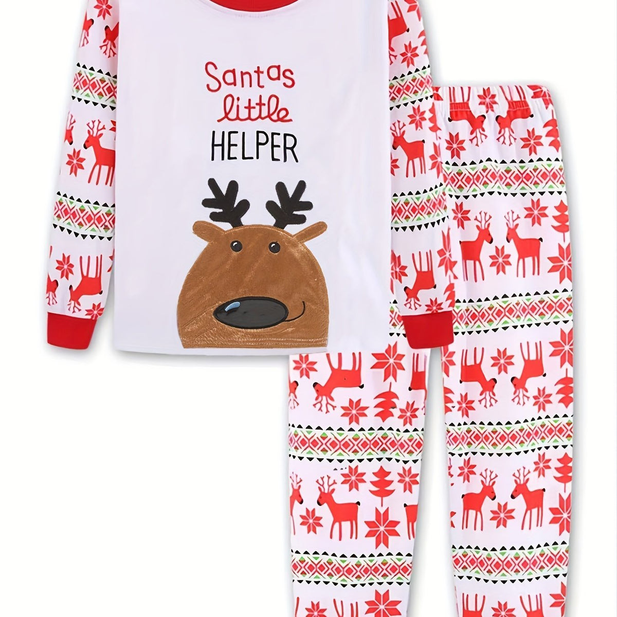 Christmas Pajamas Sets Reindeer Santa Claus Toddler Clothes Kids Pajama