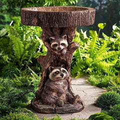 Lovely Wild Bird Feeding Plate Resin Bird Feeder Gift For Garden Decoration