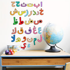 Cartoon Arabic Letters Decorative Stickers Self adhesive PVC Stickers