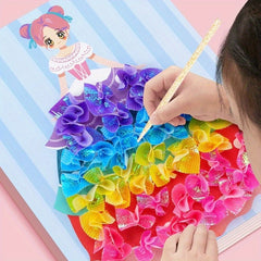 Princess Dream DIY Craft Kit with Punching Sticker Set