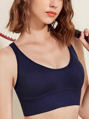 Seamless Wireless Sports Bra Push Up Shockproof Bra