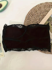 Lace Bandeau Bra Soft Stretch Strapless Lingerie