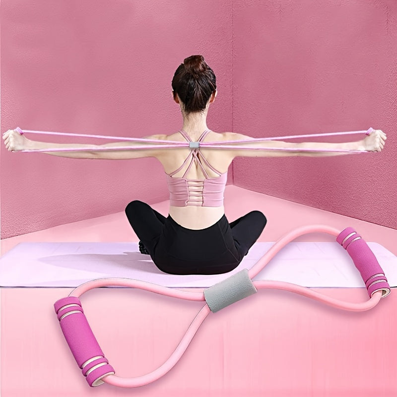 Figure 8 Resistance Band Yoga Stretching Rope Gym Fitness Equipment