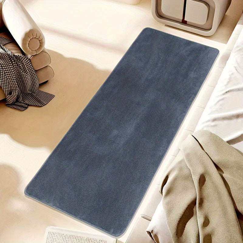 Dark Grey Carpet Living Room End Table Long Haired Sofa Bedroom