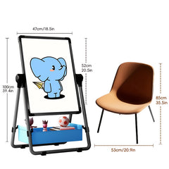 Magnetic Double Sided Pink Teaching Board for Kids