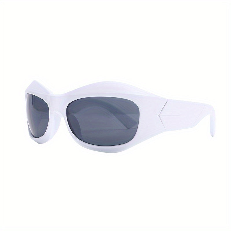 Y2K Wrap Around Sunglasses Thick Frame UV400
