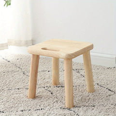 Wooden Shoe Changing Stool for Kids & Adults - Portable Foot Rest Stool