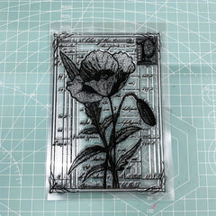 Flower Background Transparent Stamps for DIY Scrapbook