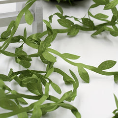 20 Yards Olive Green Leaves Leaf Trim Ribbon for DIY Craft Party Wedding Decor