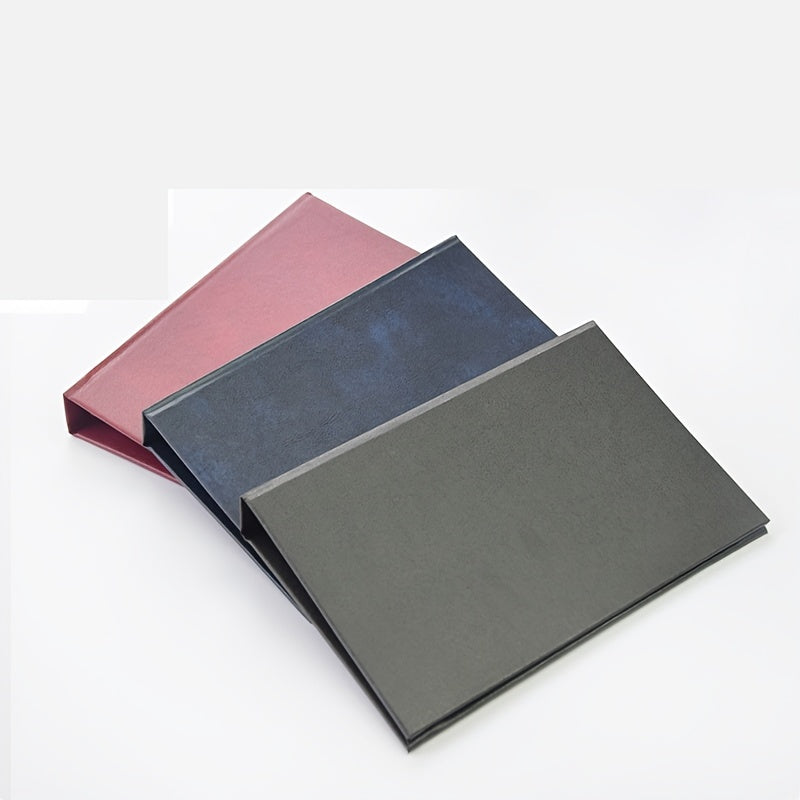 1pc Red PU Diary Cover A4 Size Thermal Binding 11 145sheets