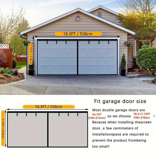 Retractable Screen Magnetic Mosquito Curtain Garage Door Sweep